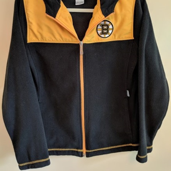 Boy's Reebok Boston Bruins Zip Hoodie Large - Picture 2 of 4